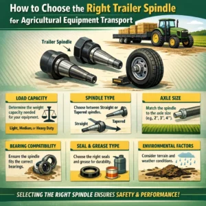 How to Choose the Right Trailer Spindle for Agricultural Equipment Transport?